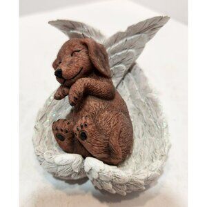Blake Jensen Paw Prints From Heaven Dachshund Figurine Brown White #2825